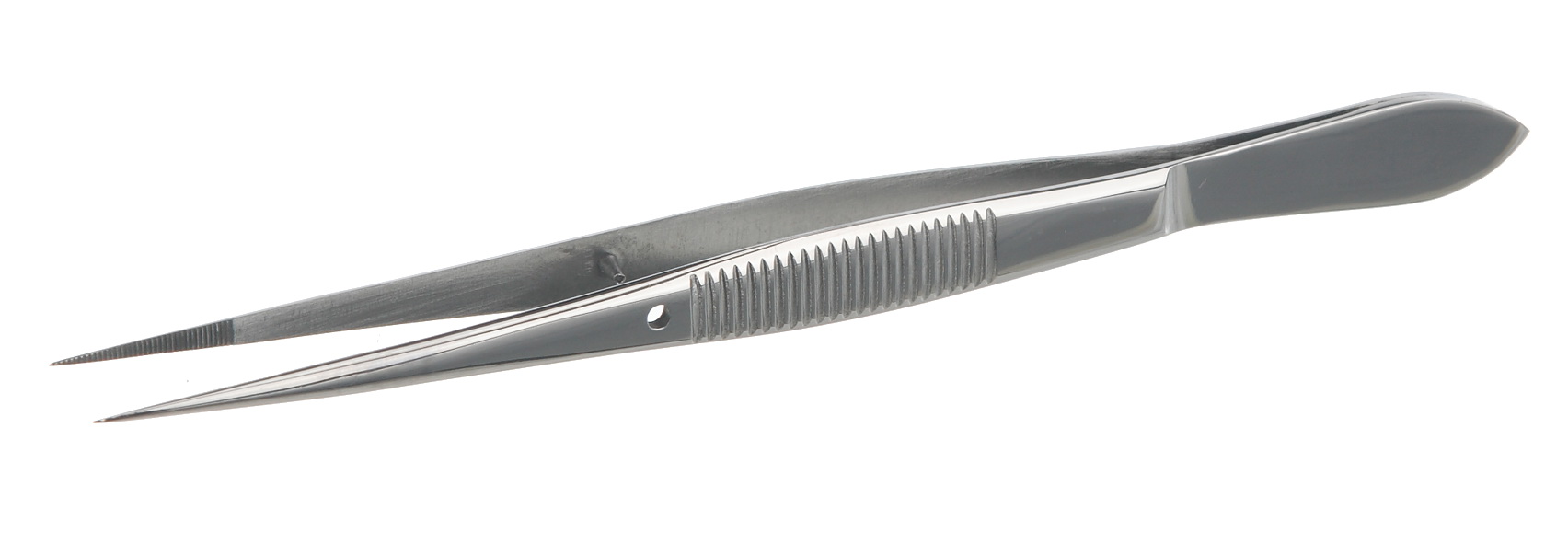 Forceps with guide-pin, sharp