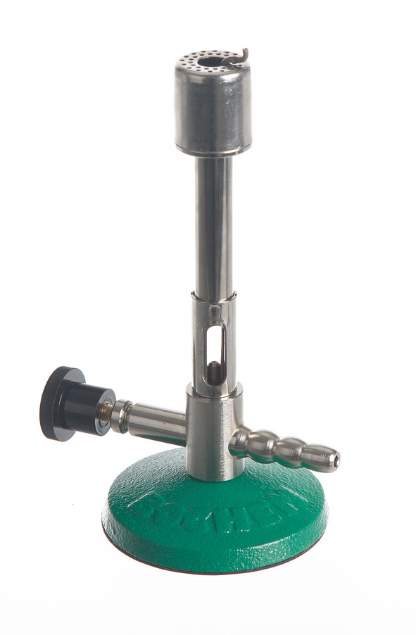 BUNSEN burner with needle valve (DIN 30665)